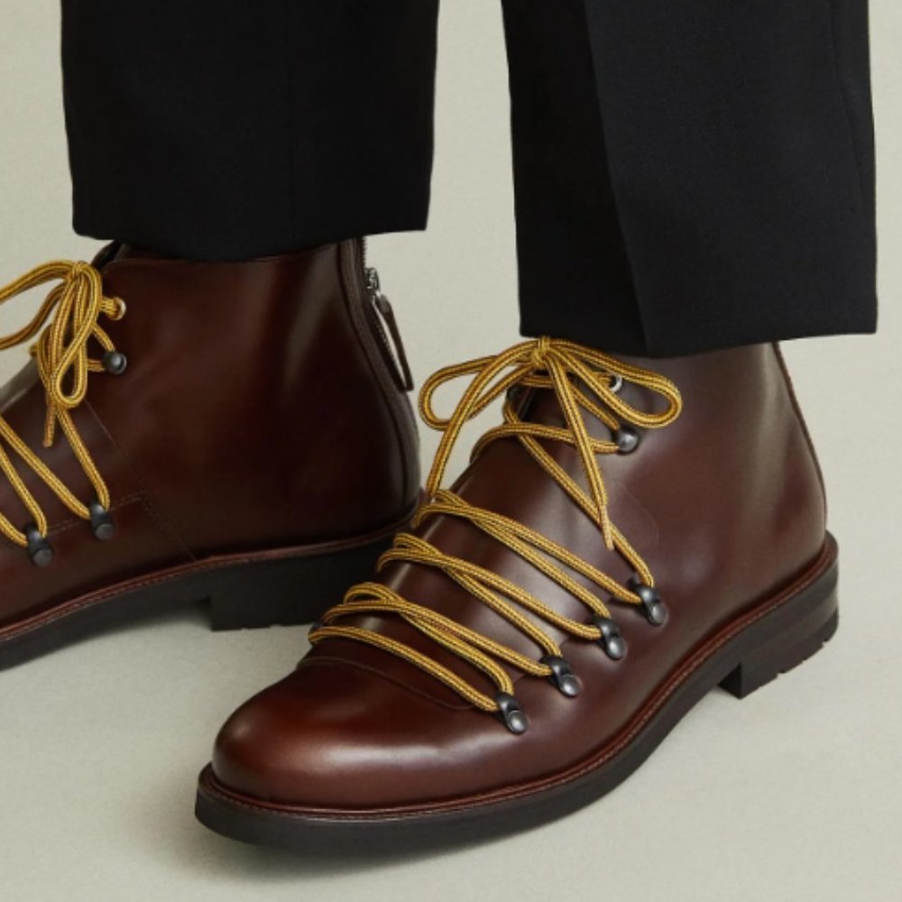 Want Les Essentiels Eriksson Leather Alpine Boot Brown/Yellow